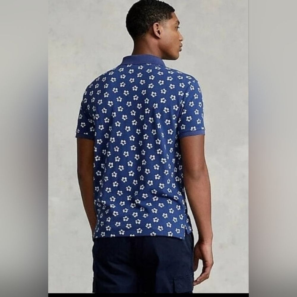 Polo Ralph Lauren Men's Floral Hibiscus Print Classic Fit Polo Shirt XL - Picture 4 of 10